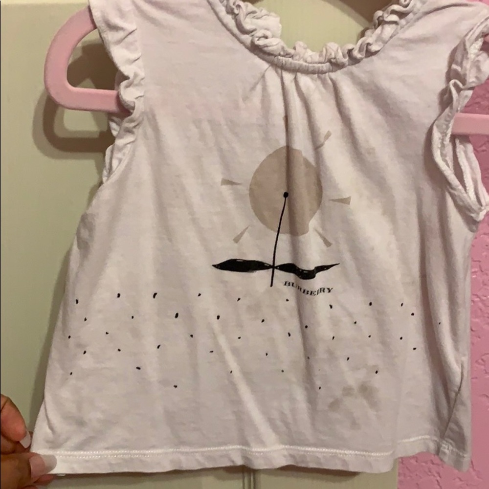 Authentic Burberry blouse with stains